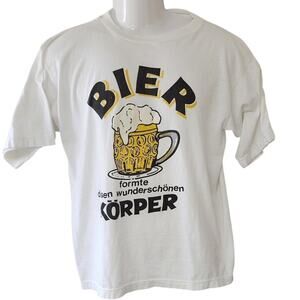 Vintage "Bier" Formed this beautiful Body T Shirt Men's Large See measurements